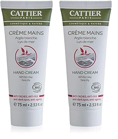 Cattier - Crème Mains Anti-Taches et Anti-Âge - BIO - 75ml (Lot de 2)