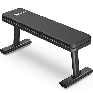 PASYOU PW100 Banc de Musculation, Capacité de Charge Extrême 660 KG, Plat Banc D'entraînement Pour l'entraînement du Corps Entier à La Maison