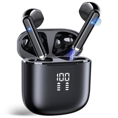 Ecouteur Traducteur Instantané, Bluetooth 5.4 Ecouteurs sans Fil AI Traduction Vocale Instantanée, 164 Langues et 7 Modes de Traduction, ENC Réduction Antibruit Mic Casque pour Voyage/Affaires/Études