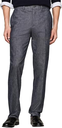 Tommy Hilfiger Pantalon Homme Pantalon de Costume, Bleu (Desert Sky), 40W/34L