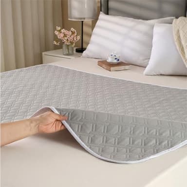 Hearda alèse imperméable 2 Pièce, Lavable Alèses Réutilisable pour Incontinenc, Protection lit Incontinence 80X120CM, 4 Couches de Protection, Convient aux Bébé, Enfant, Adulte,Animaux
