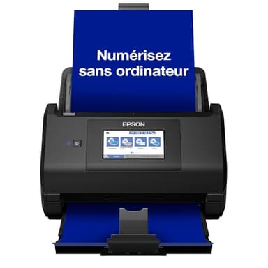 EPSON WorkForce ES-580W | Scanner de documents - 600 DPI, 35ppm/70ipm, A4, recto-verso, pas de PC nécessaire, ADF 100 feuilles, WiFi, écran tactile