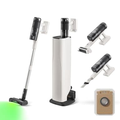 roborock H60 Hub Pro aspirateur Balai sans Fil avec Station Auto-Vide, Batterie Amovible 80 Min, 170 AW pour Les Gros débris et Les Poils d'animaux, Brosse Anti-enroulement, lumière LED Verte
