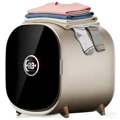 Sèche-linge Portable, Machine À Sécher Le Linge Électrique Avec Écran Tactile LCD, Rotation Alternée Avant/arrière, Séchage Rapide En 30 Minutes, Capacité De Charge 0,8 Kg, Pour La Maison
