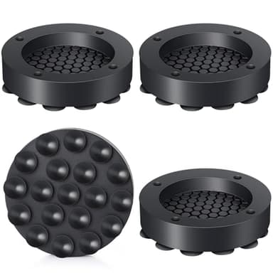 AiQInu 4 Pièces Tapis Anti Vibration Machine à Laver, Patin Machine à Laver Anti Vibration, Amortisseur pour Réduire Le Bruit et Les Vibrations, Pied Machine a Laver pour Séchoirs et Meubles