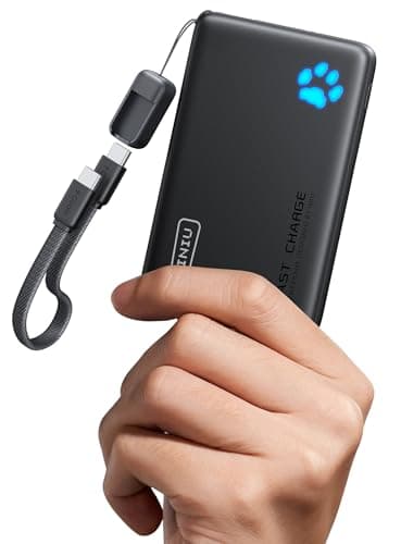 INIU Batterie Externe, 45W PD3.0 Le Plus Léger Power Bank 10000mAh, Batterie Portable USB C Input & Output Charge Rapide Powerbank Compatible avec iPhone 17 16 15 Pro Max Plus Samsung iPad Pro etc