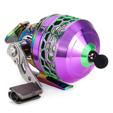 Sougayilang Moulinet de pêche Spincast, moulinet de pêche gauche/droite, Engrenages durables entièrement métalliques avec ligne PE haute puissance, bobine de spincast à rapport rapide 3.9:2