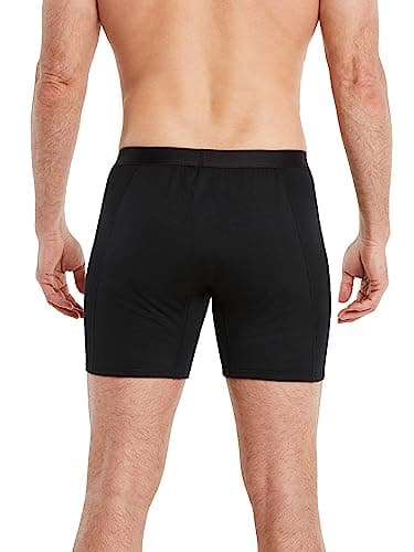 FINN Boxer Anti-Transpiration Homme - Protection Contre Les Taches de Sueur et Les Odeurs de Transpiration - Caleçon Contre la Forte Transpiration des Fesses Noir XXL