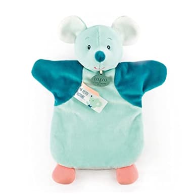 Doudou et Compagnie - Doudou marionnette - Souris - Verte- DC4005
