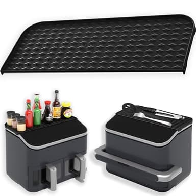 Airfryer Accessoires pour Friteuse à air chaud Cosori Dual Blaze Twinfry 10 l et 8,5 l 2 chambres, étagère de rangement en silicone pour Friteuse à air chaud Cosori Dual Air Fryer 8,5 l/10 litres