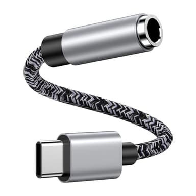 Adaptateur USB C Jack 3.5mm, Type C vers AUX Adaptateur Ecouteur Audio Prise Jack USB C Casque pour Samsung Galaxy S25 Ultra S24 S23 FE S22 S21 A56 A55 5G A54 A53 A36 A35 A34 A17 A16 iPhone 17 16 15