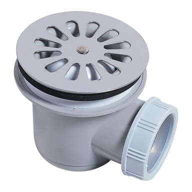 Wirquin 30724002 Bonde de douche Ø60 grise avec sortie horizontale