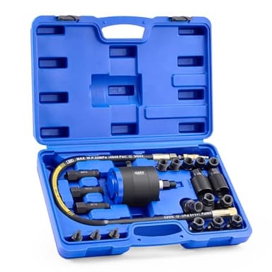 Orion Motor Tech 23 PCS Kit Extracteur d'Injecteur Pneumatique pour Moteurs Diesel, Vibration à Air 5-8 Bars, avec 19 Adaptateurs, Marteau Extracteur, Tuyau de Rallonge et Connecteurs EU US