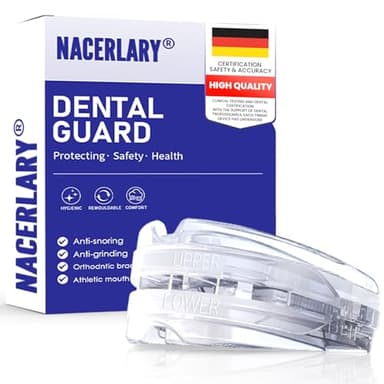 Anti Ronflement Gouttière, Protège-dents Malléables Réutilisable, Snore Stopper Arrête les Solution Ronflement Pour Hommes et Femmes Pendant le Sommeil