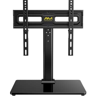 Alphamount Télévision Support sur Pied TV Universel Pivotant - pour TV LED OLED LCD de 32-60 Pouces, Support de TV Réglable en Hauteur, Supporte 40 kg Max. VESA 400x400 mm