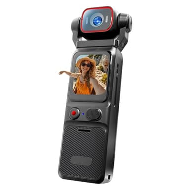 Baobylon Nouvelle Version Camera Vlog 4K, Caméras Pieton, Digital et Petite, Caméras Corporelles Vlog avec Stabilisation à 6 Axes, Pocket Body Cam, Mini Camera Sport pour Sport, Vélo, Voyage