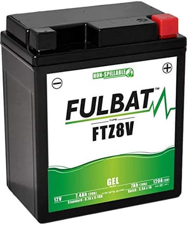 YTZ8V Batterie à gel préchargée prête à l'emploi compatible avec Yamaha X-Max 300 Honda SH PCX 125 150