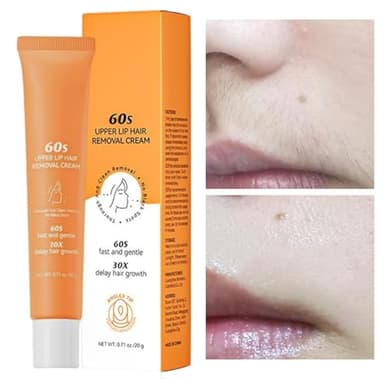 Crème Dépilatoire pour le Visage - Épilation Rapide et Indolore pour Sourcils, Lèvre Supérieure et Menton - 20 g