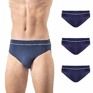 Risalti Slip Homme en Microfibre 3 Pcs - Slips Homme Plus Doux Que Le Slip Homme Coton, Vetement Homme Respirant, sous Vetement Homme sans Couture - Made in Italy