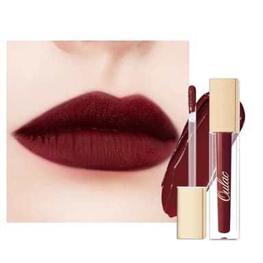 OULAC Encre à Lèvres Liquide Mate, Acajou Rouge à lèvres Longue Tenue, Fini Mat, Couleur Intense Lip Tint, Infusée en vitamine E, No Transfert,Végétalien, 4,5ml (M18) Fierceness Kiss