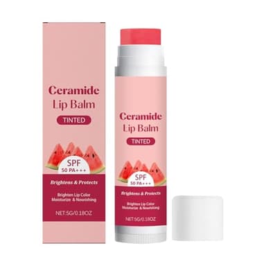 Baume à lèvres teinté - SPF 50 - Cosmétique brillant - Soin naturel - Pour les jours, les voyages, les rendez-vous en plein air, les femmes, les filles, les amies