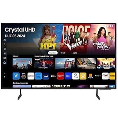 Samsung Téléviseur TU85DU7105 85" (85 Pouces), Crystal UHD 4K, Smart TV, 2024