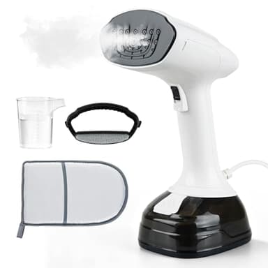 Défroisseur Vapeur Portable 1800W - Fer à Repasser de Voyage avec Défroissage Rapide, 3 Niveaux de Vapeur et Réservoir 400 ml - Pour Chemises, Vêtements, Rideaux - Compact et Puissant