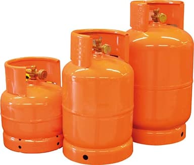 Bonbonne de gaz rechargeable 2 kg vide avec robinet papillon