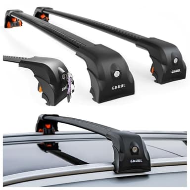 CHROMEMASTER Barres de Toit Compatibles avec Renault Kadjar 2015-2022 ; pour Coffres de Toit, Porte-vélos, Échelle | Galerie de Toit Idéale pour Vacances, Voyages et Usage Quotidien