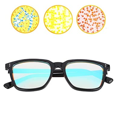 01 Lunettes daltoniennes, Lunettes de correction universelles rouges vertes à cadre complet pour hommes pour l'extérieur pour l'intérieur pour les femmes
