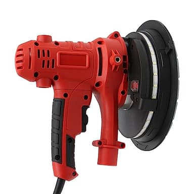 Ponceuse pour cloisons sèches 1200 W avec éclairage LED, ponceuse murale pour cloisons sèches, mastic, murs en ciment blanc