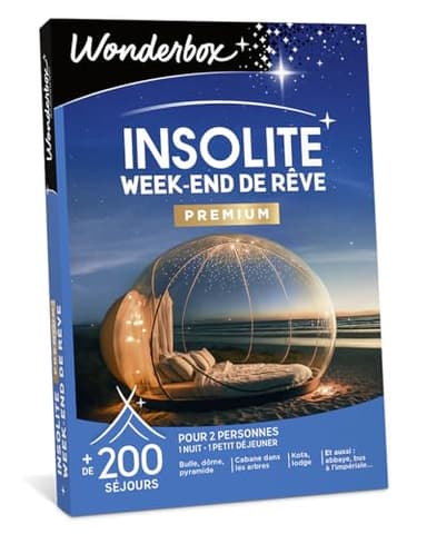 Wonderbox - Insolite - Week-End De Rêve - Coffret Cadeau - Idée Cadeau Séjours