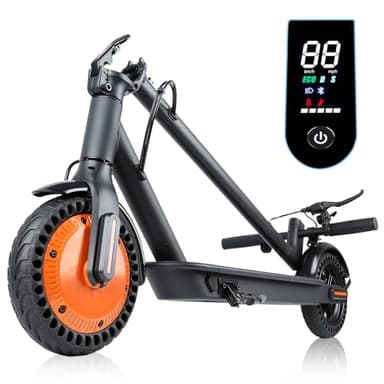 Trottinette Electrique - Vitesse Maximale 25 KM/H, 250W-500W, Pneus Solides 8.5'', Batterie 7,5AH, Autonomie 25-30KM, Double Frein, APP, Charge Max 120 KG (500W-36v/5.2ah)