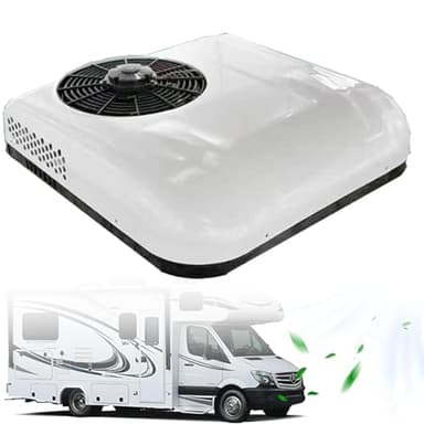 Climatiseur de camping-car, 12V/24V Climatiseur de toit de camping-car pour camions, camping-cars et caravanes, refroidissement efficace pour un voyage confortable dans les remorques et les