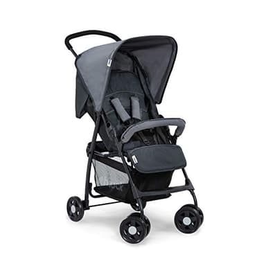 hauck Poussette Compacte Citadine Sport - Ultra Légère Seulement 5,9 kg, Pliable et Inclinable, Jusqu'à 15 kg, Capote Pare-Soleil, Grand Panier 3 kg, Gris
