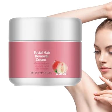 Crème Dépilatoire Pour Le Visage - Crème Dépilatoire Pêche Au Miel | Épilateur Hydratant, Dissolvant Dépilatoire Doux Et Efficace Pour Les Soins De La Peau Du Visage,1,75 Fl Oz