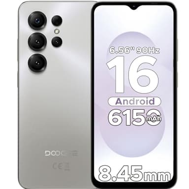 DOOGEE NOTE56 X Telephone Portable, Android 16 Smartphone, 6150mAh, Smartphone Pas Cher Écran 6.56" HD+ 90Hz, 24 Go+64 Go/2 to,Octa Core, Double SIM Débloquée, 8MP+5MP, Face ID, 3.5mm Jack,GPS,OTG