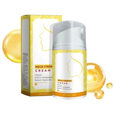 YUPZAR 1 Pièce CrèMe Raffermissante Pour Le Cou, CrèMe Anti-âGe Pour Le Cou Pour Raffermir Et AttéNuer Les Rides Du DéColleté Pour Les Femmes, Lifting, Raffermissement Et Hydratation Au CollagèNe