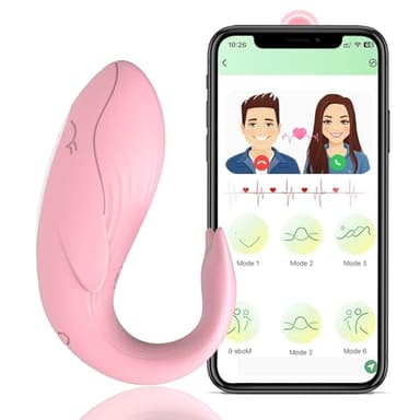 APP Oeuf Vibrant Femme Connecte Telephone Vibromasseurs feminin à distance Vibromasseur, Femme Clitoridien Puissant Telecommande Sex Toýs Sextoyse Plaisir Clitoridien Silencieux 9 Moes GTYT18