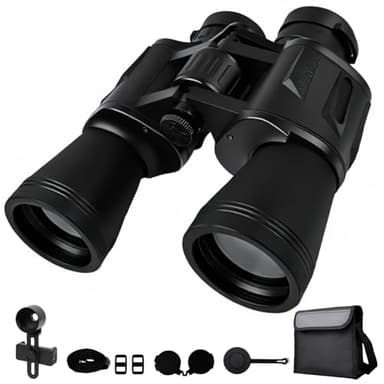 Jumelles 20x50 Haute Puissance HD - Prisme BAK4 & Objectif FMC - Compactes et Étanches pour Adultes et Enfants - Idéales pour Observation des Oiseaux, Football et Randonnée