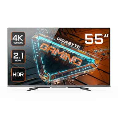GIGABYTE S55U Écran Gaming 55" UHD - 3840 x 2160, 120Hz, 2ms, 500 CD/m², FreeSync Premium, HDR Ready, HDMI 2.1