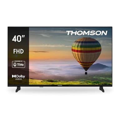 THOMSON 40 Pouces (100 cm) FHD Smart TV, Wi-FI, Contrôle Vocal, HDR10, Dolby Audio, Triple-Tuner (Câble-Satellite-Antenne), HDMI, USB, 1 GB RAM, 4 GB Flash – 40FT2S35