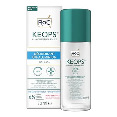 ROC KEOPS Deodorant Roll-On 0% Aluminium
