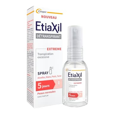 Etiaxil Spray Déodorant Détranspirant Aisselles Mains Pieds Torse 30ml