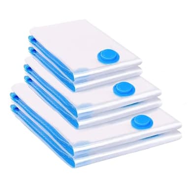 BoxLegend Sacs de Rangement Sous Vide 6 Pièces 2XL 100x80 +2L 80x60 + 2S 60x40cm Housses de Rangement Sous Vide Voyages Sac Sous Vide Vetement Aspirateur pour Vêtements, Couettes, Literie, Oreillers