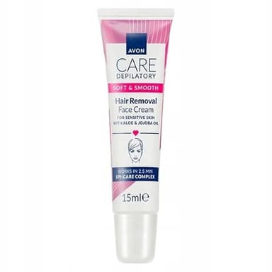 Avon Care Soft & Smooth Crème dépilatoire pour le visage en 2,5 min 15 ml