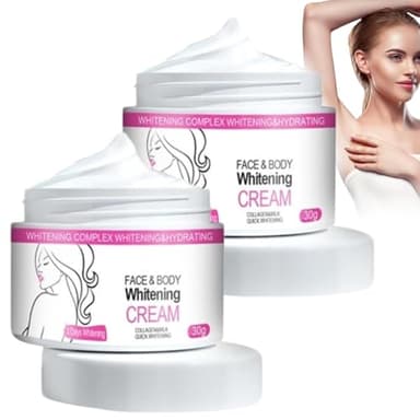 Creme Eclaircissante Visage Et Corps,Creme Eclaircissante Peau Noir Puissant,Créme Eclaircissanté Parties Intimes,Anti Tache Visage,Lait Eclaircissant Peau Noire,Anti Hyperpigmentation Péau Noire (2)