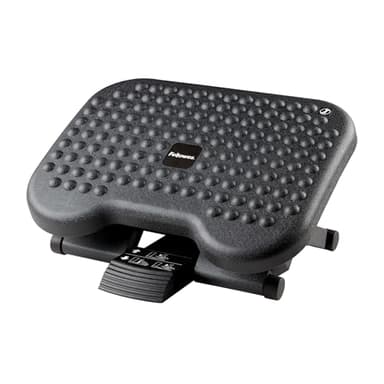 Fellowes Repose-pieds Everyday Plus - Repose-pieds ergonomique avec base antidérapante - Repose-pieds sous le bureau - Repose-pieds tabouret pour le bureau et la maison - Noir
