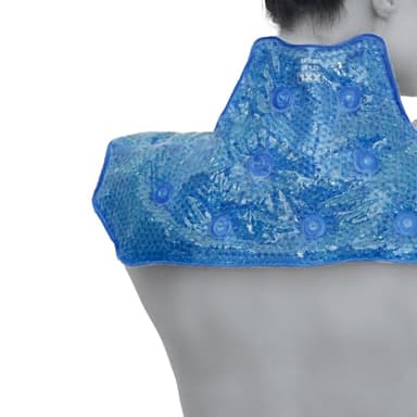 BIOSYNEX - Coussin Chauffant ou Refroidissant Épaules, Nuque, Cervicales - Compresse Thermique - Soulage les Douleurs des Épaules et Trapèzes, Les Raideurs, Les Contractures, Le Torticoli