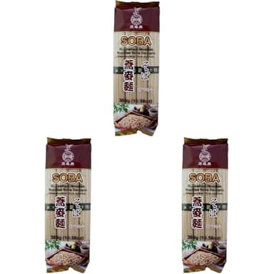 EAGLOBE Soba Nouilles au sarrasin 300 g (Lot de 3)